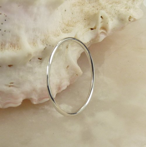 Skinny ring-18 gauge Sterling Silver, Stacking ring