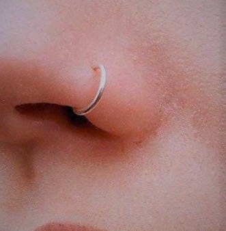 Nose Ring,Faux, Gold Filled or Sterling Silver,  20 gauge wire