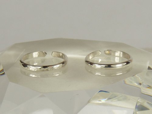 Toe Ring-Sterling Silver Toe ring- Smooth or hammered Toe Ring-Body Jewelry