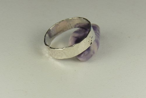 Wedding Ring,Thumb Ring,Silver Band,Sterling Silver Band,Hammered ring
