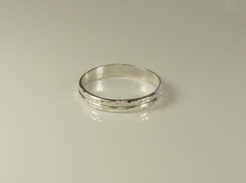 Thumb Ring, Hammered ring, Sterling Silver ring,  Midi Ring