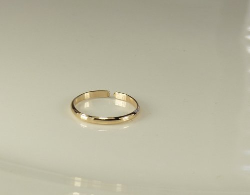 Gold Toe Ring, AdjustableToe Ring,Goldfilled, Simple Ring, Midi ring