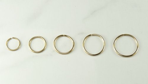 Tiny Hoops,Nose Ring, Helix Hoop,Tragus Hoop,20 or 22 Gauge Wire