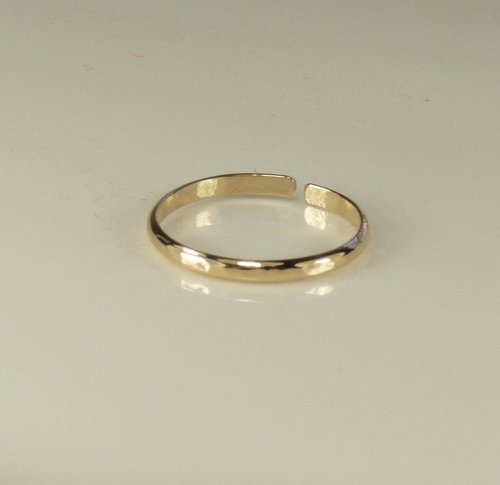 Gold Toe Ring, AdjustableToe Ring,Goldfilled, Simple Ring, Midi ring