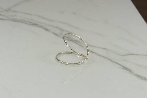 Midi Ring, X  Ring,Criss Cross,  Sterling Silver Ring, Index Finger Ring