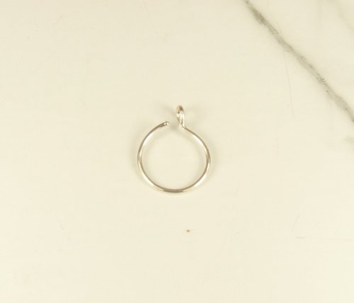 Sterling Silver Lip Ring-Faux Lip Ring-Silver Lip Ring-Fake lip Ring