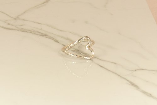 Heart ring, Thumb Ring, Sterling Silver Ring, Boho Style