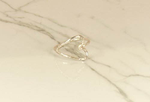 Heart ring, Thumb Ring, Sterling Silver Ring, Boho Style