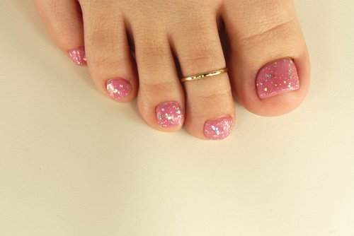Gold Toe Ring, AdjustableToe Ring, Hammered Ring, Midi ring