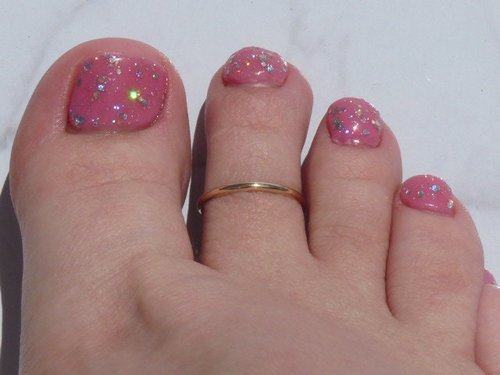Toe Ring, 14 gauge Half Round wire, Smooth Gold filled toe ring
