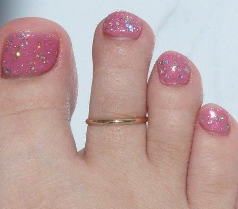 Toe Ring, 14 gauge Half Round wire, Smooth Gold filled toe ring