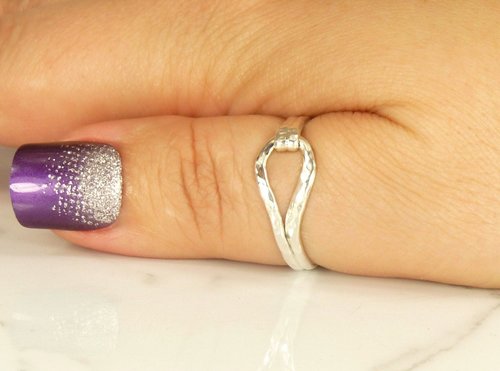 Thumb Ring for Men or Women, Slender, Sterling SilverRing,Thumb Rings,Boho Style Rings,Pear Ring