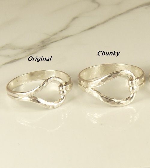 Thumb Ring for Men or Women//  Sterling SilverRing/Thumb Rings,Boho Style Rings,Pear Ring
