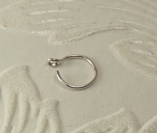 Nose Ring,Faux, Gold Filled or Sterling Silver,  20 gauge wire