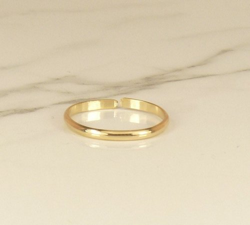 Gold Toe Ring, AdjustableToe Ring,Goldfilled, Simple Ring, Midi ring
