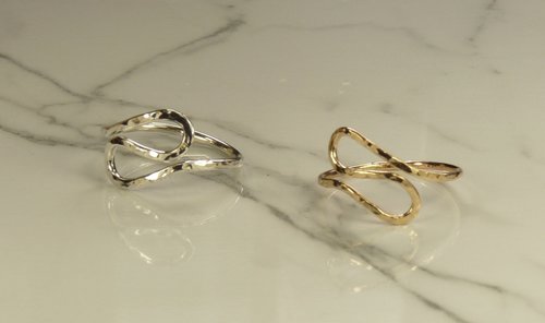 Thumb Ring, Gypsy Ring, Bohemian Ring, Swirl Ring, Sterling Silver or Gold Filled ring,Modern ring