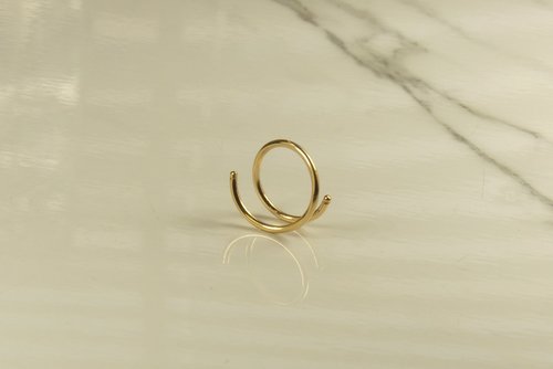 Twist Earrings,Huggies,Spirals,  Conch Piercing, Double Hoops, 20 gauge wire, Gold  or Sterling silver earrings