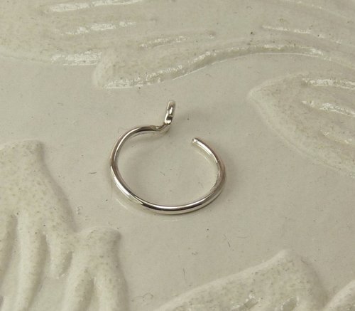 Nose Ring,Faux, Gold Filled or Sterling Silver,  20 gauge wire