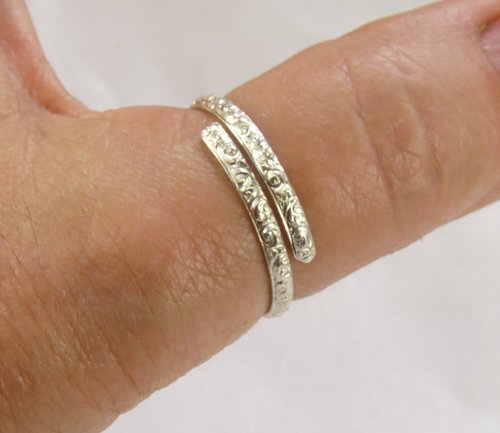 Thumb Ring, Sterling Silver Ring,Wrap Ring, Adjustable Ring