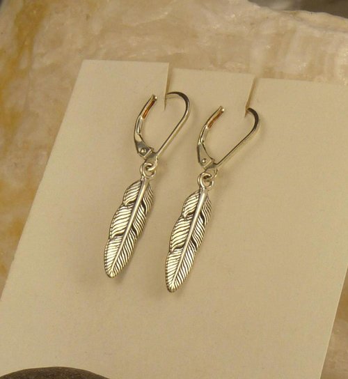 Dangle Earrings, Sterling Silver earrings, Leaf earrings