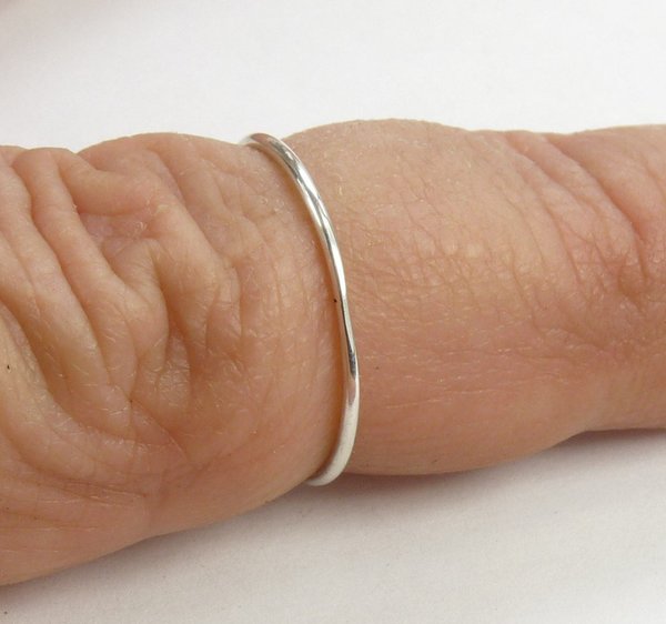 Skinny ring-18 gauge Sterling Silver, Stacking ring