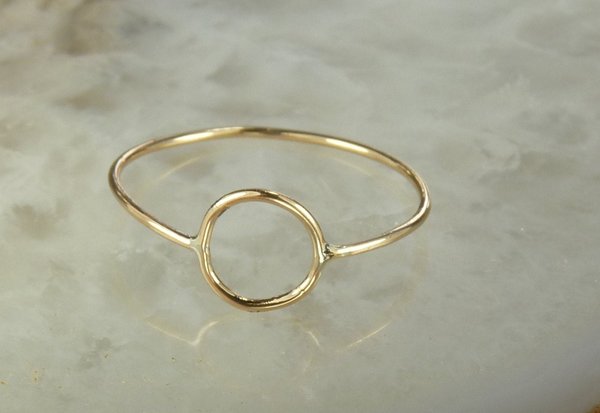 Karma ring, Purity ring,  gold circle ring