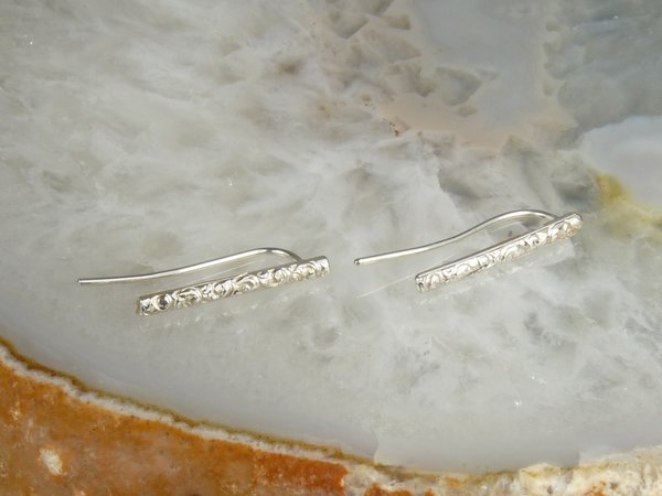 Bar Earring, Climber Earring, Sterling Silver Earring,  Boho earring