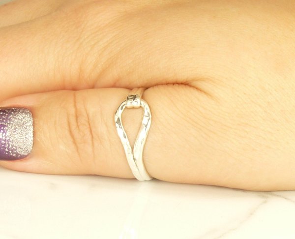 Thumb Ring for Men or Women, Slender, Sterling SilverRing,Thumb Rings,Boho Style Rings,Pear Ring