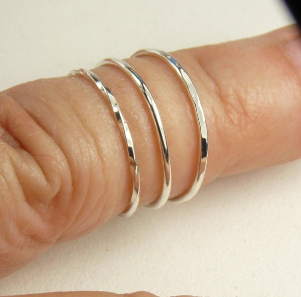 Midi Ring, Knuckle Ring, Sterling Silver ring, 3 styles, Boho Ring