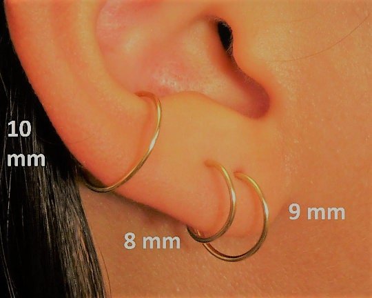 Ear Cuff, Ear Wrap, Tiny Hoops,Nose Ring, Helix Hoop,Tragus Hoop,20 or 22 Gauge Wire