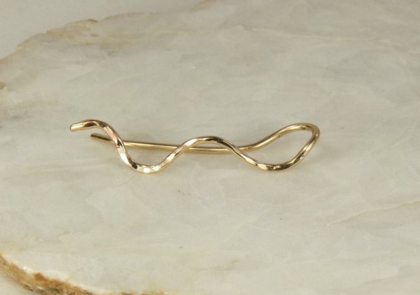 Ear climber,  Snake Earring,  Boho earring, 14k Gold Filled 18 gauge Wire