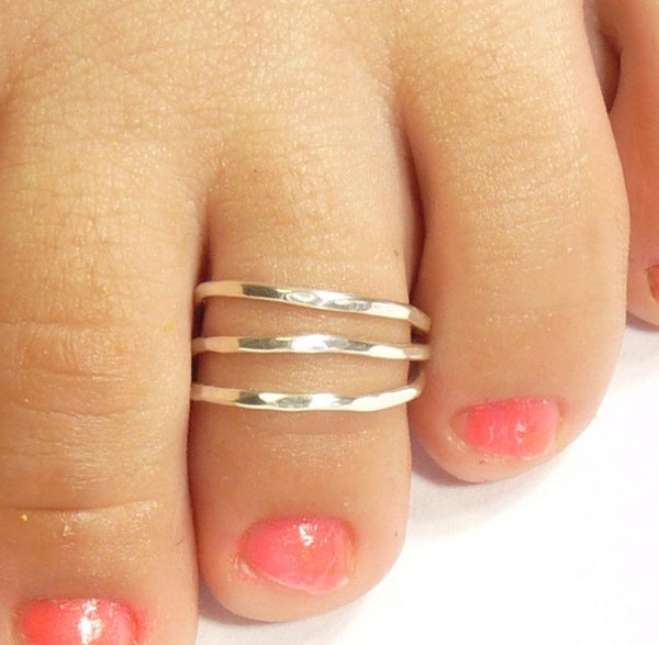 Toe ring-Sterling Silver 3 Wire Toe Ring-Sterling Silver Toe ring