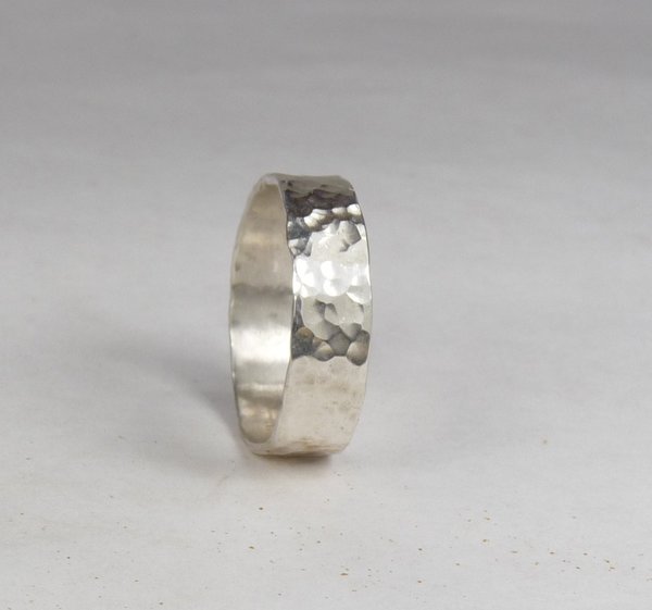 Wedding Ring,Thumb Ring,Silver Band,Sterling Silver Band,Hammered ring