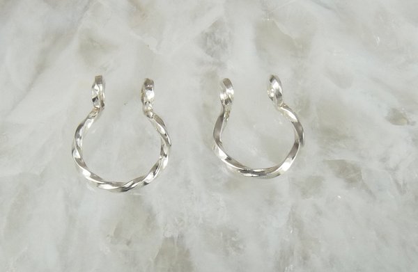 Faux Septum Ring, Sterling Silver or gold filled nose ring-Fake Nose Ring