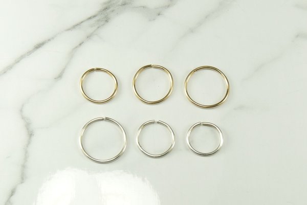 Hoop Earrings, One Pair, Sterling Silver or Gold Filled earrings-20 gauge, Small Hoops