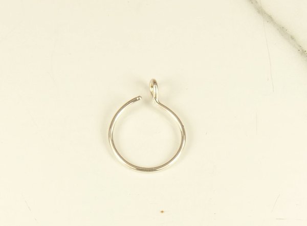 Sterling Silver Lip Ring-Faux Lip Ring-Silver Lip Ring-Fake lip Ring