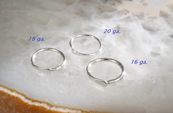 Hoop earring,  Cartilage earring, small hoops 16-18-20 gauge