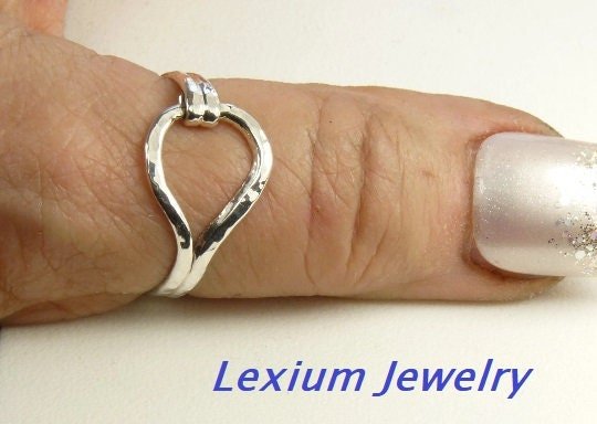 Thumb Ring for Men or Women//  Sterling SilverRing/Thumb Rings,Boho Style Rings,Pear Ring