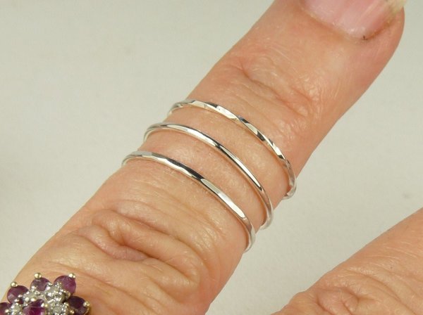 Midi Ring, Knuckle Ring, Sterling Silver ring, 3 styles, Boho Ring
