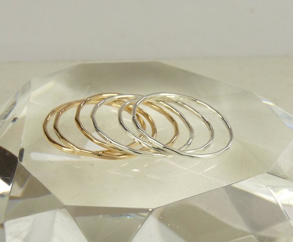 Stacking Ring,Skinny Ring, 18 Gauge,  Sterling Silver, Stacking ring