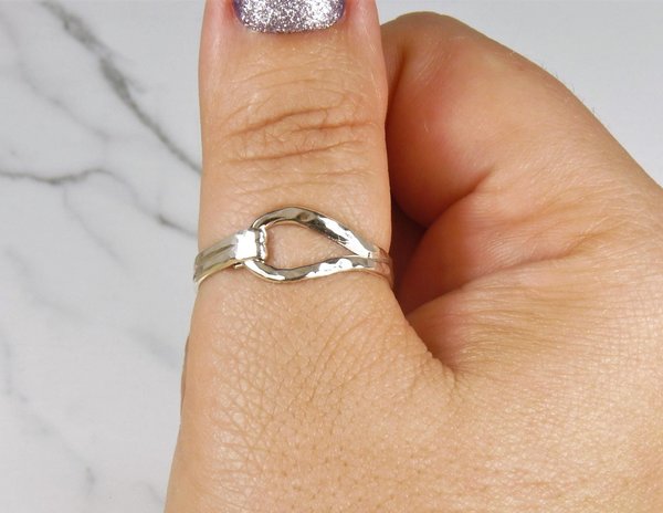 Thumb Ring for Men or Women, Slender, Sterling SilverRing,Thumb Rings,Boho Style Rings,Pear Ring